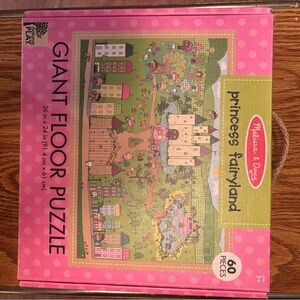 Melissa & Doug Princess Fairyland Giant Floor Puzzle - Pink and Green